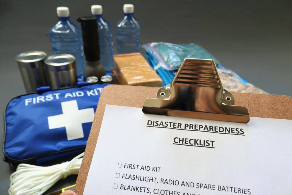 Emergency Preparedness checklist and materials